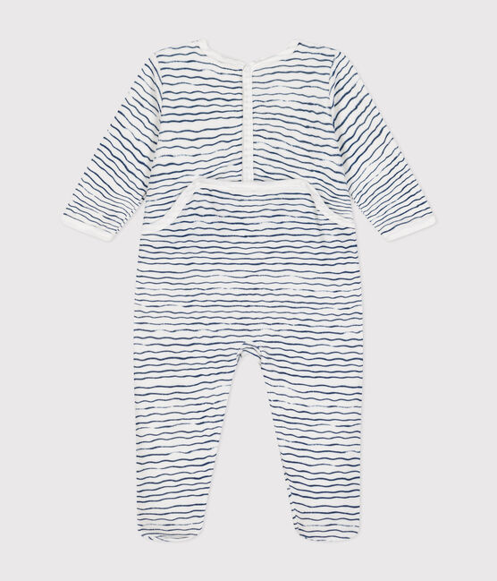 Dors bien en velours bébé ECUME white/INCOGNITO