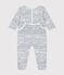 Dors bien en velours bébé ECUME white/INCOGNITO