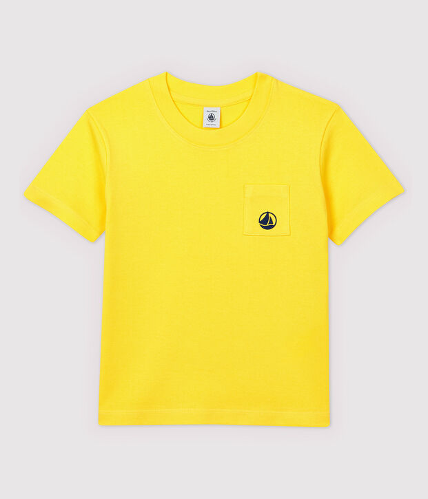 Boys' Short-Sleeved Jersey T-Shirt yellow