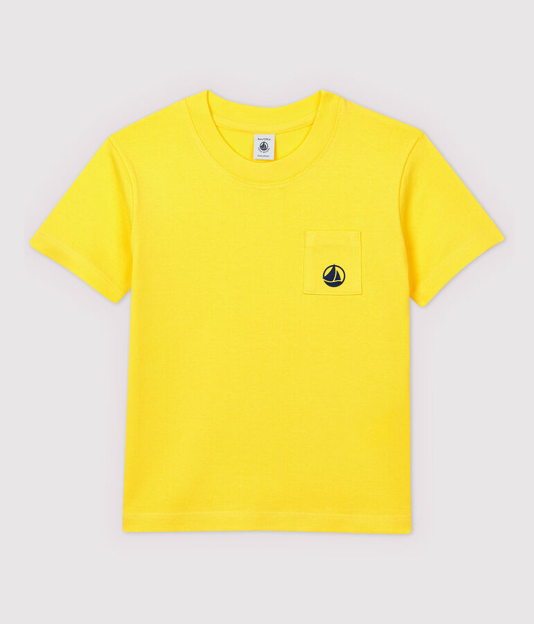 Boys' Short-Sleeved Jersey T-Shirt yellow