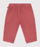 Babies' velour trousers ROSEWOOD pink
