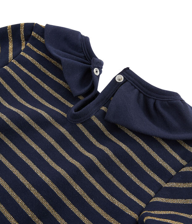 Girls' Jersey T-Shirt blue/yellow