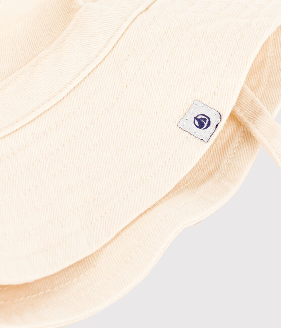 Babies' Plain Denim Bucket Hat AVALANCHE Ecru