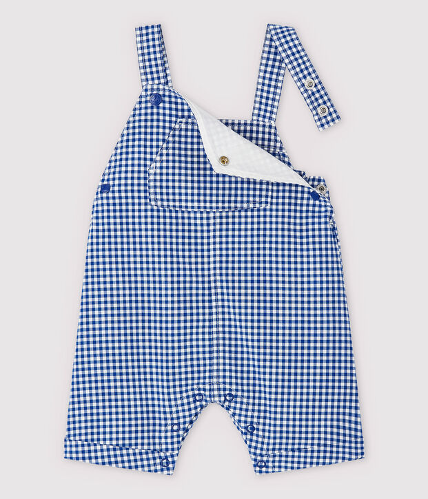 Baby Boys' Woven Dungaree Shorts blue/white