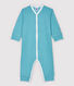Stripy Cotton and Lyocell Sleepsuit