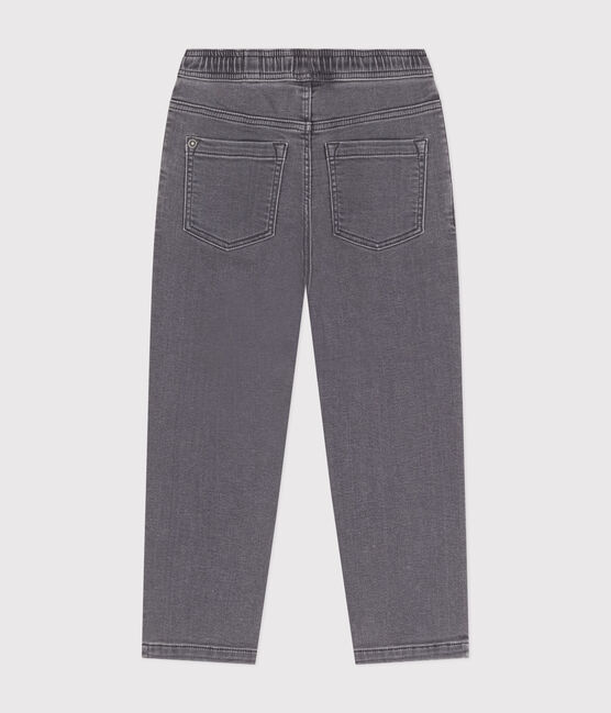 Boys' Eco-Friendly Regular Denim Trousers GRIS DELAVE grey