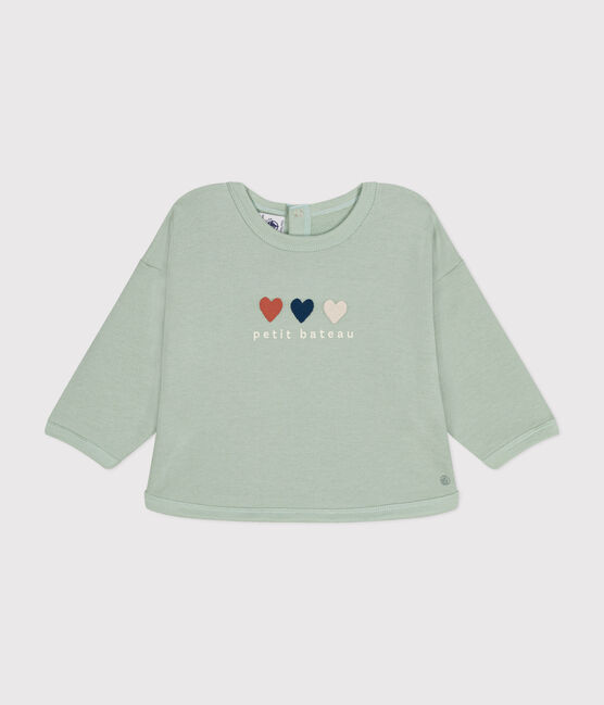 Babies' Fleece Sweatshirt HERBIER green