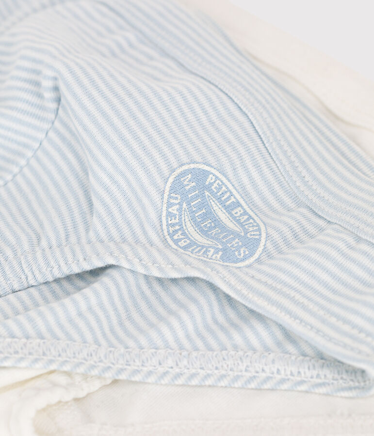 Boys' Pinstriped Cotton Briefs - 2-Pack multicolor