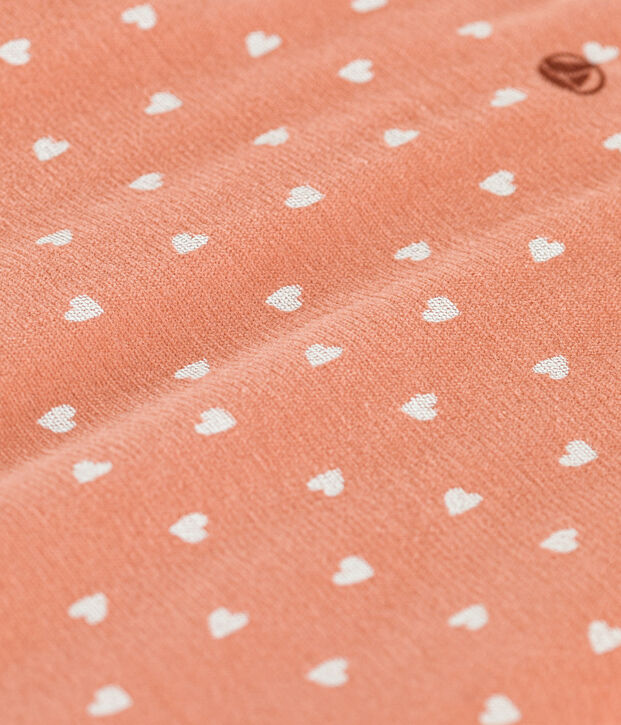 Velour 2 TOG sleeping bag pink/white