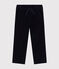 Boys' straight-fit corduroy trousers SMOKING blue
