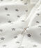 Babies' starry sleepsuit in cotton MARSHMALLOW white/GRIS grey