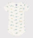 Babies' short-sleeved printed cotton body