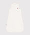 Babies' TOG 3 velour sleeping bag MARSHMALLOW white