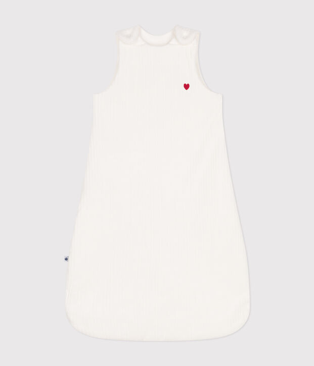 Babies' TOG 3 velour sleeping bag white