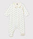 Baby boy's Bodyjama in print cotton velour