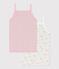 Pack of children's floral openwork cotton tank tops multicolor