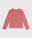 Girls long-sleeved ribbed T-shirt