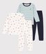 Boys' Blue Striped and Gorilla Cotton Pyjamas - 2-Pack