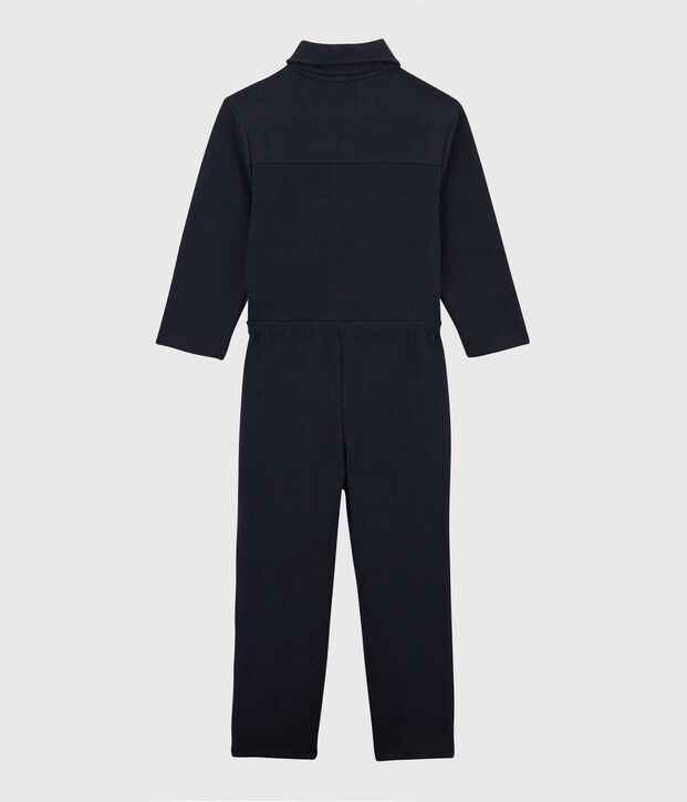 Girls' Printed Cotton Jumpsuit blue