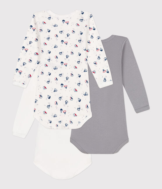 Babies' long-sleeved cotton bodies - 3-pack variante 4