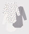 Babies' long-sleeved cotton bodies - 3-pack variante 4
