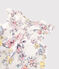 Girls' Short-Sleeved Poplin Blouse MARSHMALLOW white/MULTICO white