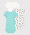Babies' Panther Patterned Short-Sleeved Organic Cotton Bodysuits - 3-Pack variante 1