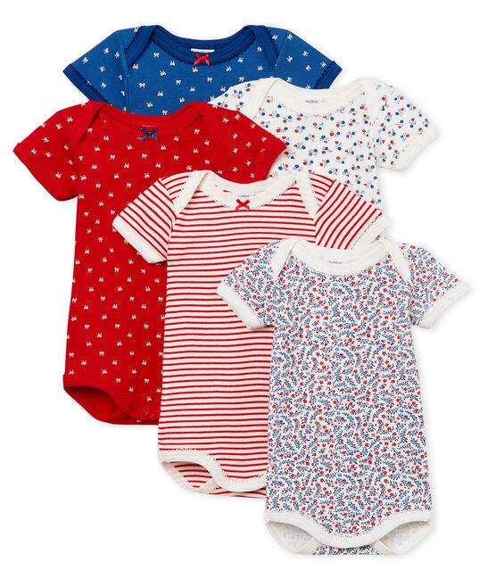 Baby Girls' Short-Sleeved Bodysuit - Set of 5 VARIANTE 1 CN