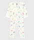 Babies' Seahorse Pattern Cotton Sleepsuit without Poppers