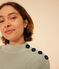 Women's Fisherman's Rib Cotton Pullover HERBIER green