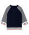 Baby Boys' Zip-Up Tube Knit Cardigan SMOKING blue/MARSHMALLOW CN white