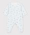 Babies' fox print tube knit pyjama suit white/multicolor