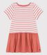 Girls' Organic Cotton Jersey and Gauze Dress