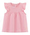 Baby girls' striped blouse JOUE pink/ECUME white