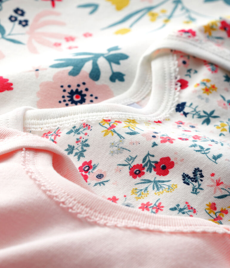 Baby girls' long-sleeved bodysuit - Set of 3 variante 1