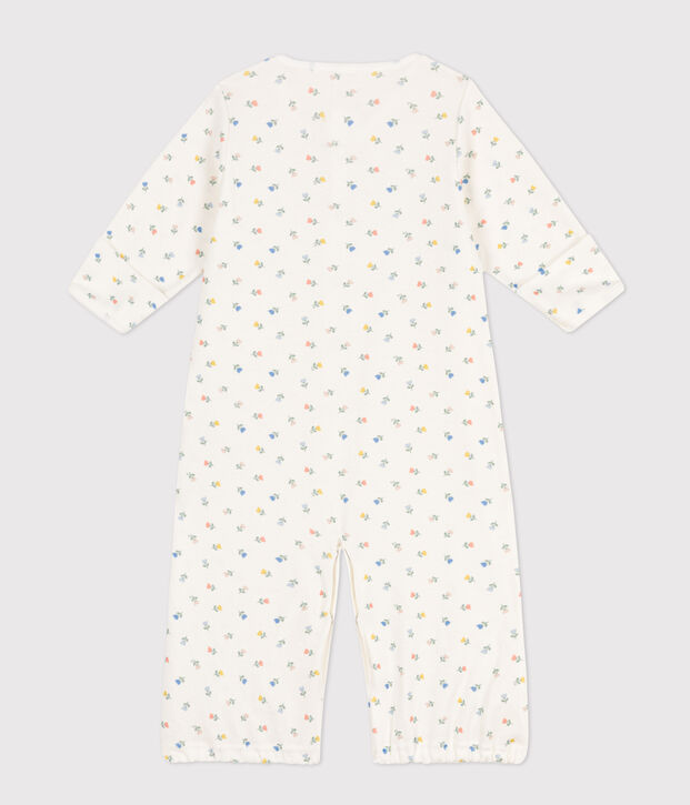 Cotton Jumpsuit/Sleeping Bag white/multicolor