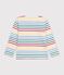 Children's cotton Breton top white/multicolor
