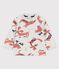 Babies' Fleece Animal Print Sweatshirt MONTELIMAR beige/MULTICO white