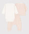 Babies' Graphic Print Tube Knit 3-Piece Set MARSHMALLOW white/MULTICO white