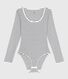 Women's striped cotton and elastane body