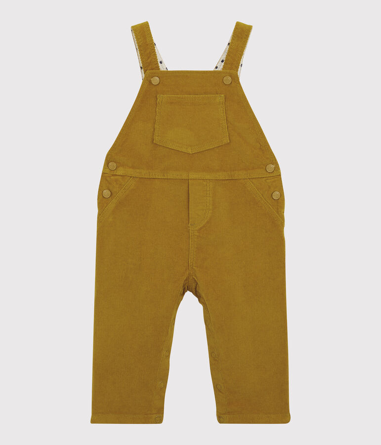 Babies' Velour Dungarees yellow