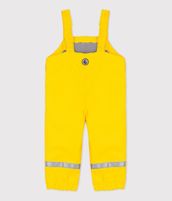 Babies' Waxed Dungarees JAUNE yellow