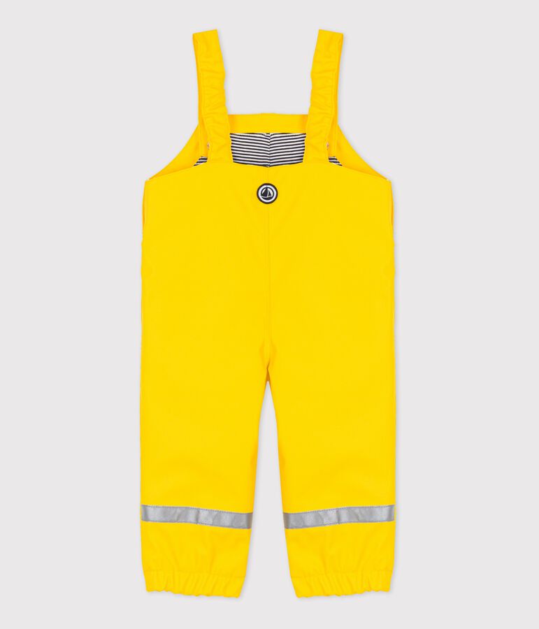 Babies' Waxed Dungarees yellow