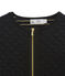 women's quilted cardigan NOIR black/DORE yellow