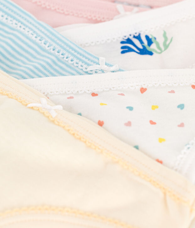 Children's printed cotton pants - 5-Pack multicolor