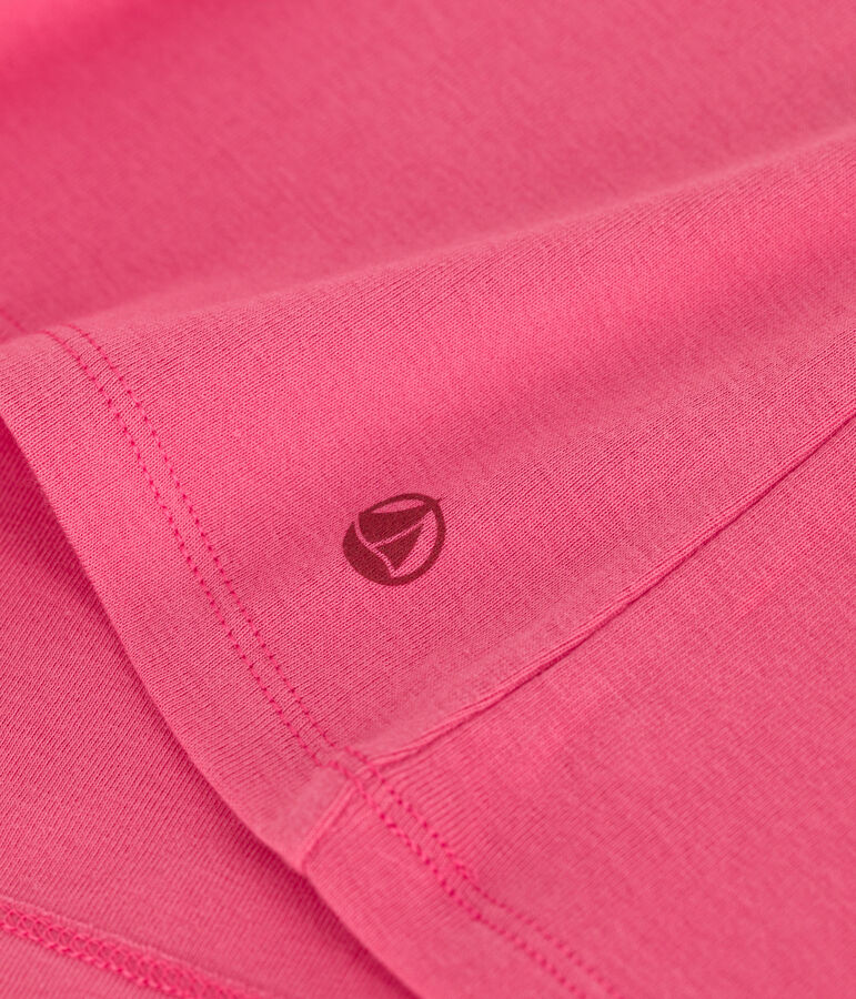 Women's Iconic plain cotton T-shirt PEONIA pink