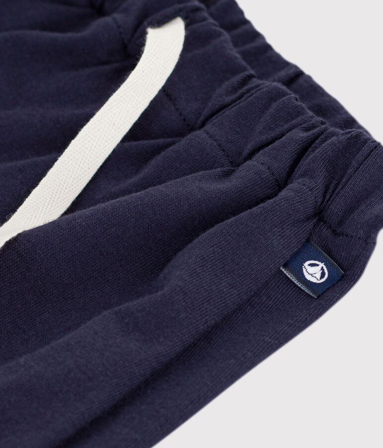 Children's plain cotton shorts blue