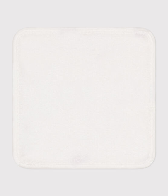 Heart pattern cotton and terry baby wipes MARSHMALLOW white/TERKUIT red
