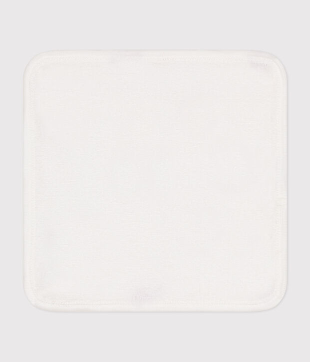 Heart pattern cotton and terry baby wipes white/red