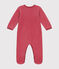 Babies' velour sleepsuit PAPI pink